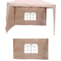 2er Seitenteile Fenster Seitenwand Faltpavillon Fenster Pavillon Beige 300x200cm