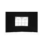 2 Seitenteile Fenster Seitenwand Faltpavillon Fenster Pavillon Schwarz 300x200cm