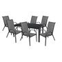 7tlg Gartenm�bel Garnitur Sitzgruppe Essgruppe 160x90cm Stapelst�hle