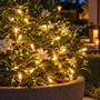 10er LED Outdoor Lichterkette Drahtlichterkette warmwei� Batterie