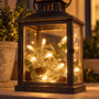 10er LED Outdoor Lichterkette Drahtlichterkette warmwei� Batterie