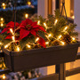 10er LED Outdoor Lichterkette Drahtlichterkette warmwei� Batterie