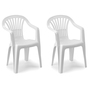 2 St�ck Stapelstuhl Bistrostuhl Gartenstuhl MONA Kunststoff