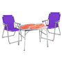 3-teiliges praktisches Campingm�bel Set Alu L75xB55xH60cm 