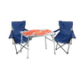 3-tlg. praktisches Campingm�bel Set Alu Campingtisch + 2 Anglersessel