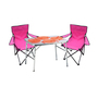 3-tlg. praktisches Campingm�bel Set Alu Campingtisch + 2 Anglersessel