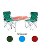 3-tlg. praktisches Campingm�bel Set Alu Campingtisch + 2 Anglersessel