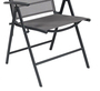 2 St�ck Garten Klappstuhl Hochlehner Metall - Textilen Anthrazit 7 Pos