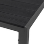 Non-Wood Aluminium Gartentisch Esstisch anthrazit / schwarz 150x80cm