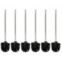 3/6er Set Toilettenbrste WC Brste Edelstahloptik Stiel 