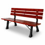 Parkbank Massivholz und Eisen 150 x 56 x 70 cm