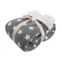 Sherpadecke Sofadecke Kuscheldecke Wolldecke 150x200cm Sterne