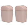 2 St�ck Abfalleimer Kosmetikeimer M�lleimer Tischeimer 2,5 Liter