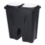Duo Abfalleimer M�lleimer M�lltonne M�lltrenner Deckel 2x 25 Liter