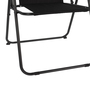 Campingstuhl OutdoorstuhlKlappstuhl Stoff Oxfort Metall Schwarz