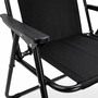 Campingstuhl OutdoorstuhlKlappstuhl Stoff Oxfort Metall Schwarz