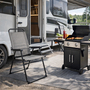 Aluminium Campingstuhl Klappstuhl Anglerstuhl Gartenstuhl Grau meliert