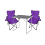 3-tlg Campingm�bel Set Campingtisch Anglerstuhl L80xB60xH68cm klappbar