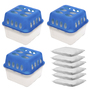 3 St�ck Innenraum Raumentfeuchter Luftentfeuchter + 6 x Granulat 400g