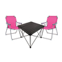 3teiliges Campingm�bel Set Campingtisch Campingstuhl L70xB70xH56cm 
