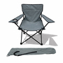 Anglersessel mit Getr�nkehalter und Tasche Dunkelgrau