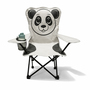 Kinder Anglersessel Hellgrau mit Getr�nkehalter und Tasche Motiv Panda