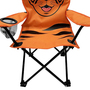 Kinder Anglersessel Orange mit Getr�nkehalter und Tasche Motiv Tiger