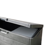 XL Auflagenbox Sitzbank 2 Personen Kunststoff  Anthrazit 340L
