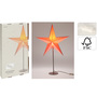 Weihnachtstern Tischlampe Papierstern H65cm 220V An/Aus Schalter
