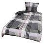 4tlg Cashmere Touch Karo Bettw�sche Garnitur Bettzeug135x200cm