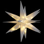 3D LED Stern mit Erdspie� Weihnachtsstern IP44 Wei� DIA 57cm H115cm