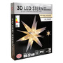 3D LED Stern mit Erdspie� Weihnachtsstern IP44 Wei� DIA 57cm H115cm
