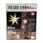 3D LED Stern mit Erdspie� Weihnachtsstern IP44 Wei� DIA 57cm H115cm