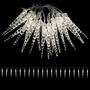 LED Eiszapfen Lichterkette warmwei� 20 LEDs Innen Batterie L220cm