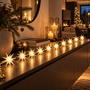 LED Fenster Lichterkette 10 Sterne Weihnachtsbeleuchtung Batterie