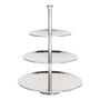 Runde Metall-Etagere Servierregal 3-st�ckig Silber Tischdeko 25cm