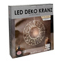 200 LED Deko Kranz Lichterkranz Weihnachtsbeleuchtung 30cm Auen IP44
