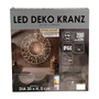 200 LED Deko Kranz Lichterkranz Weihnachtsbeleuchtung 30cm Auen IP44