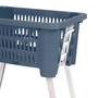 W�schekorb W�schesammler klappbaren F��en B60xL40xH28/58cm Blau