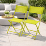 2er Klappstuhl Gartenstuhl Campingstuhl Klappbar klappbar Limegr�n 