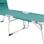 XXL Aluminium Gartenliege Sonnenliege T�rkis gepolstert L200xB70cm