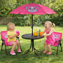 4tlg Kinder Campingm�bel Set Hase Campingstuhl Tisch Sonnenschirm