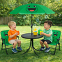 4tlg Kinder Campingm�bel Set Frosch Campingstuhl Tisch Sonnenschirm