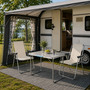 3tlg Campingm�bel Set Outdoorm�bel Camping Alu L70xB50xH59cm Beige