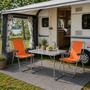 3tlg Campingm�bel Set Outdoorm�bel Camping Alu L70xB50xH59cm Orange