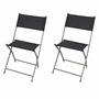 2er Garten Klappstuhl Gartenstuhl Campingstuhl Klappbar Anthrazit