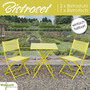3tlg Bistroset Gartenm�belset Outdoorm�bel Balkon klappbar Farbauswahl