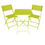 3tlg Bistroset Gartenm�belset Outdoorm�bel Balkon klappbar Farbauswahl
