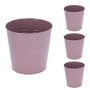 4 St�ck Blumentopf Pflanzgef�� Balkontopf �bertopf verzinkt 13xH11cm