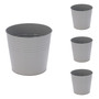4 St�ck Blumentopf Pflanzgef�� Balkontopf �bertopf verzinkt 13xH11cm
